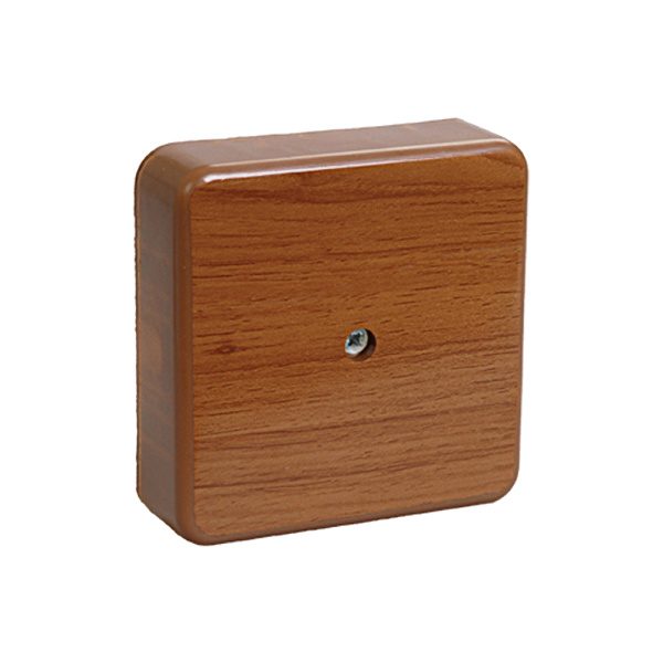 Купить IEK Коробка КМ41216-05 распаячная для о/п 79х79х29 мм дуб (6 клемм 6мм2)