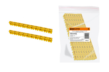 TDM Маркер наборный - символ "C" желтый 2,5 мм2 (150 шт.) SQ0534-0030