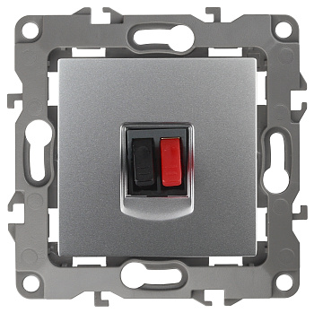 ЭРА 12-3111-03 Алюминий Розетка аудио, IP20, 12