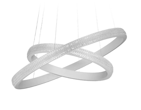 Ambrella Подвесной светодиодный светильник с пультом FA615 WH белый 90W D600*1000 (ПДУ РАДИО 2.4)