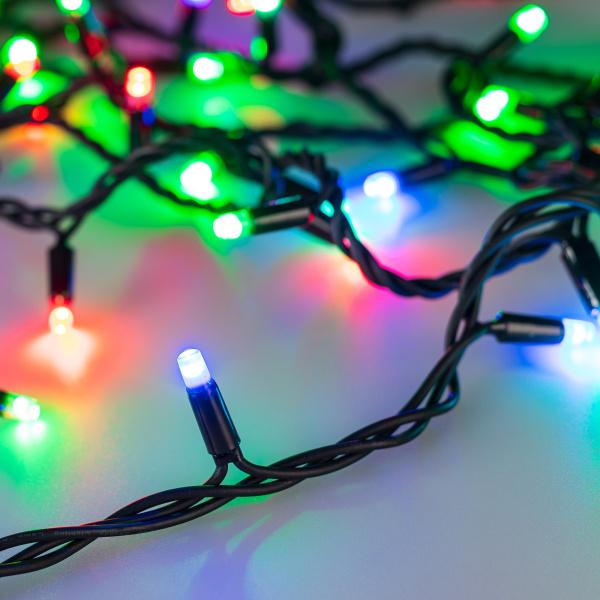 Arlight Светодиодная гирлянда ARD-STRING-PRO-10000-BLACK-100LED-LIVE RGB-DMX (24V, 10W) (Ardecoled, IP65) 031750