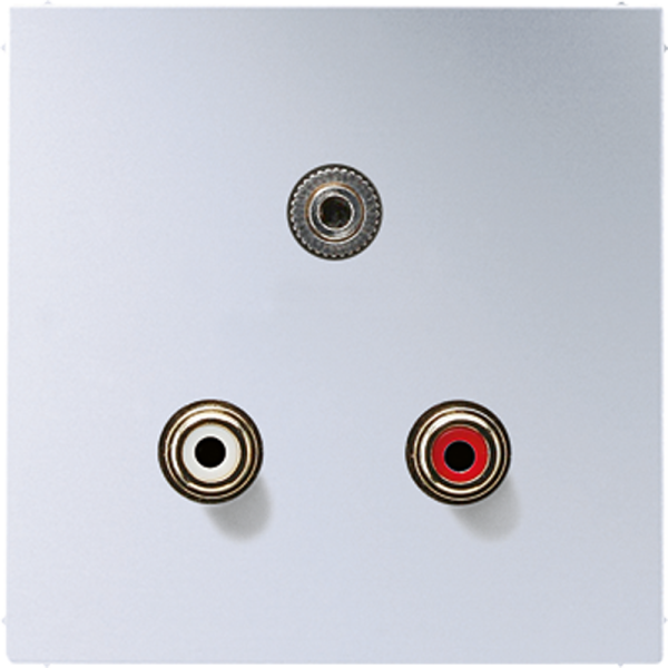 JUNG 2x Cinch Audio (RCA) / Stereo разъем (TRS 3.5 mm), алюминий MAAL1011