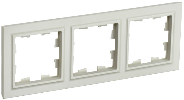 IEK BRITE BASE Бежевый Рамка 3-м РУ-3-БрКр