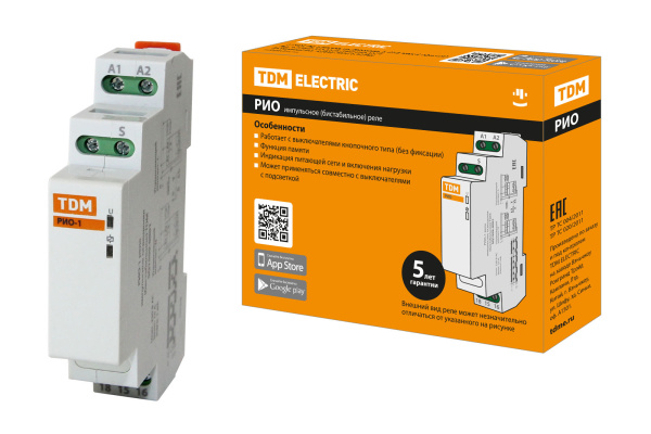 TDM РИО-1 реле импульсное освещения (бистабильное, 230В) SQ1510-0001