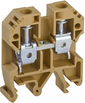 IEK Клемма винтовая КВИ-10мм2 желтая