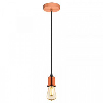 Eglo 32539 Подвес YORTH, 1х60W (E27), 100, H2000, сталь, брашированный медный