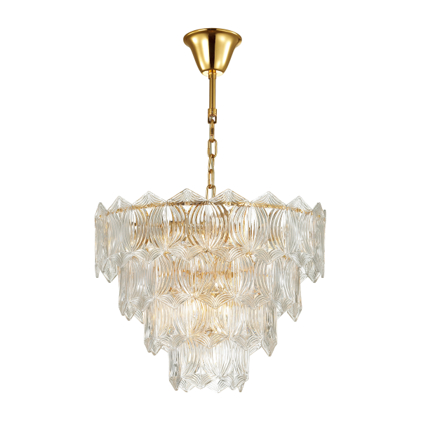 Купить Odeon Light 4918/10 MODERN ODL22 327 золотой/прозрачный/стекло Люстра E14 10*40W SOMALA