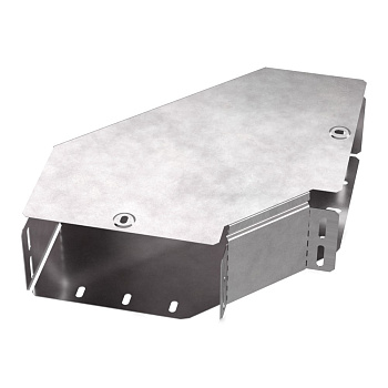 Промрукав Угол горизонтальный 90 градусов с крышкой Стандарт 200х100 PR16.0419