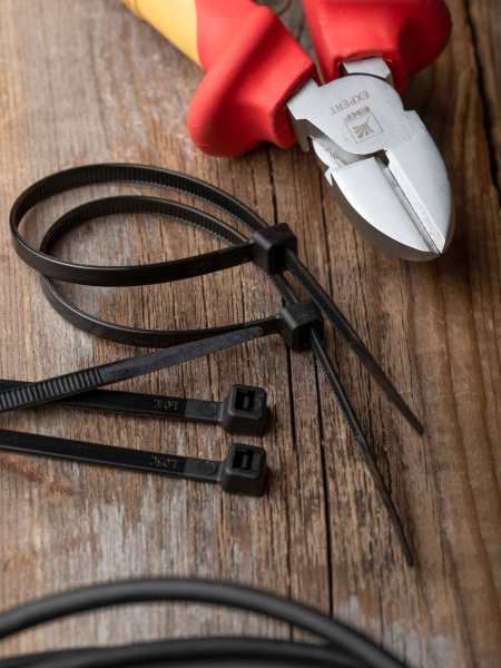 Купить EKF PROxima Хомут P6.6 стандартный (ч), 4.8x250 (100шт) FlexLock