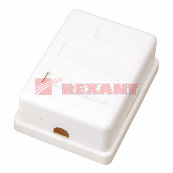 Купить Розетка компьютерная 1-порт RJ-45(8P8C) категория 5e, внешняя Rexant 03-0121
