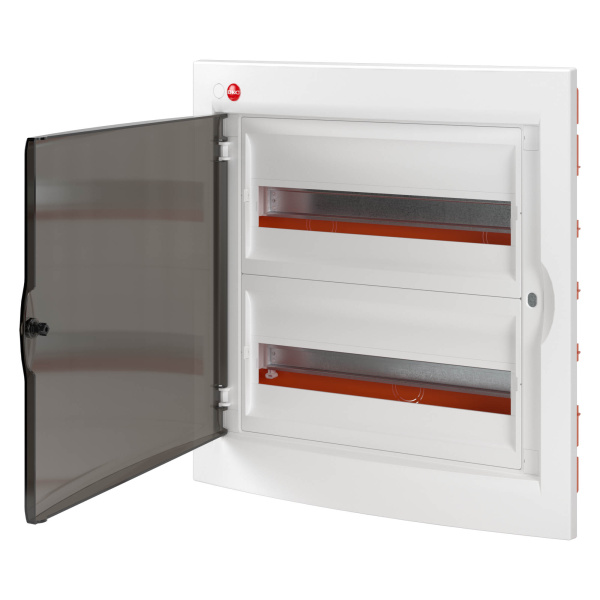 Купить DKC Щиток встраиваемый с дверцей 36 мод.,IP41, белый, с клеммным блоком 63А