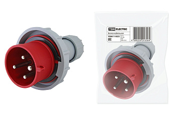 TDM Вилка кабельная IP67 32А 3Р+РЕ 380В SQ0611-0023