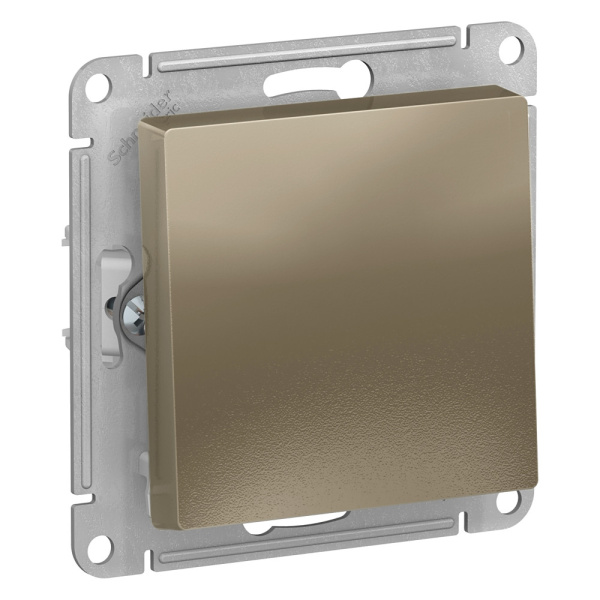 Systeme Electric AtlasDesign Шампань Выключатель 1-клавишный сх.1, 10АХ, механизм