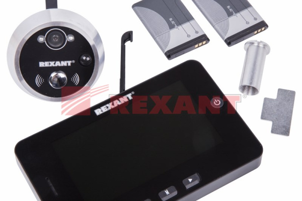 Купить Видеоглазок дверной с функцией записи видео/фото по движению, ночной режим работы Rexant 45-0249