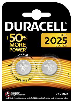 Duracell 5003990 Литиевые батарейки для электронных устройств CR2025-2BL Б0037272