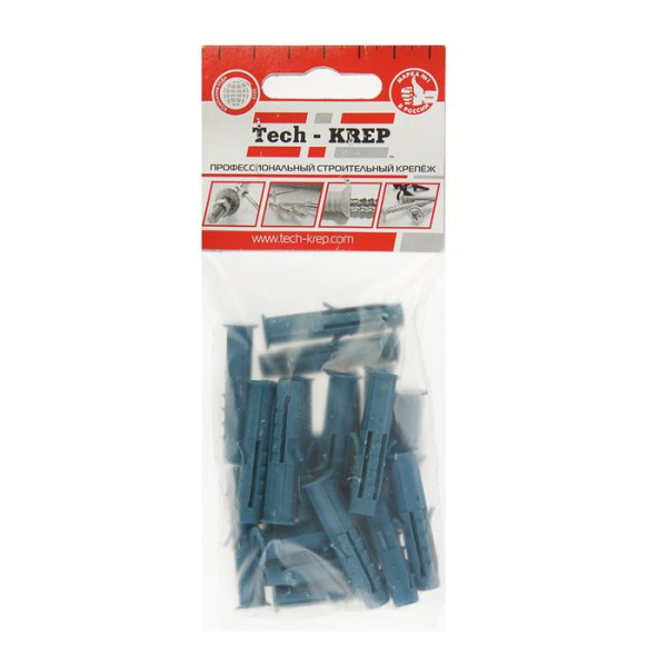 Купить Tech-Krep Дюбель распорный Чапай 6х60 шипы+усы (полипропилен) (14 шт) - пакет. 111129