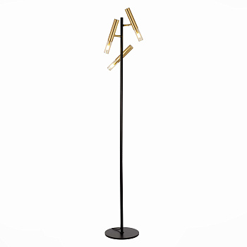 ST Luce SL1236.405.03 Торшер Черный/Коньячный, Золотистый G9 3*5W