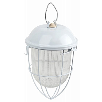 ЭРА Светильник НСП 41-200-003 с решеткой Желудь сталь / стекло IP54 E27 max 200Вт 185х345 белый