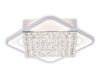 Ambrella Потолочный светодиодный светильник с пультом FA125 WH белый 160W 640*640*110 (ПДУ РАДИО 2.4)