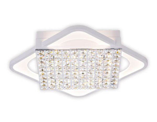 Ambrella Потолочный светодиодный светильник с пультом FA125 WH белый 160W 640*640*110 (ПДУ РАДИО 2.4)