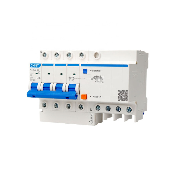 CHINT Диф. автомат NXBLE-63 3P+N C40 30mA тип AC 6kA (R) 982116 CHINT Диф. автомат NXBLE-63 3P+N C40 30mA тип AC 6kA (R) 982116