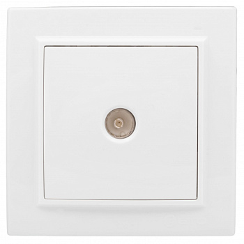 EKF Basic Минск Белый Розетка TV, 75Ом, 5-862МГц, СП