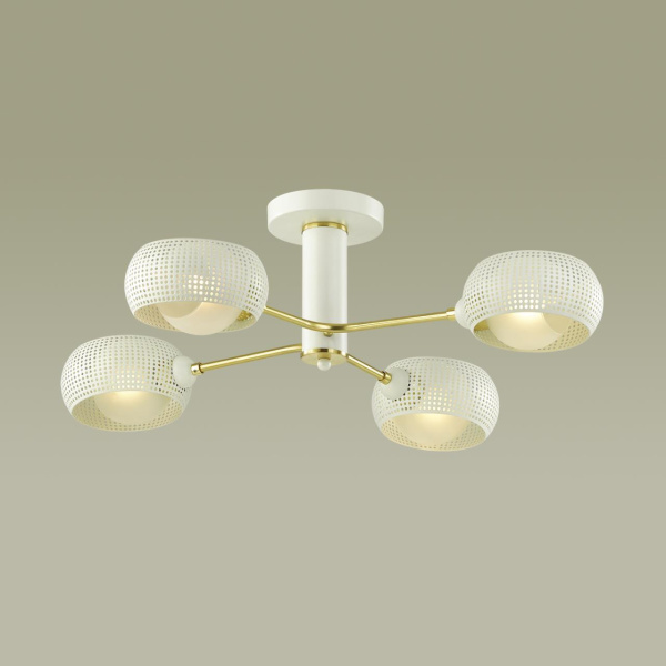 Купить Lumion 4531/4C MODERNI LN21 141 белый, матовое золото Люстра потолочная E14 4*40W 220V NOELLE