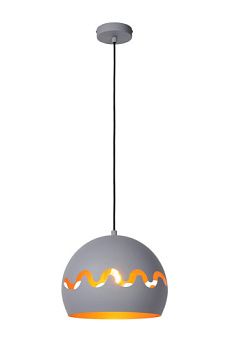Lucide CORENTIN Pendant light Children Ø 28 cm 1xE27 IP21 Grey 30484/28/36