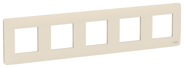 Купить SE Unica Studio Беж Рамка 5-ная NU201044
