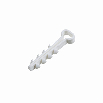 Дюбель-хомут нейлоновый прямоугольный 5-8 мм, белый, упаковка 100 шт. Rexant 07-4608