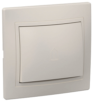 IEK KVARTA ВСп10-1-0-ККм Выключатель 1кл проход. 10А (кремовый)