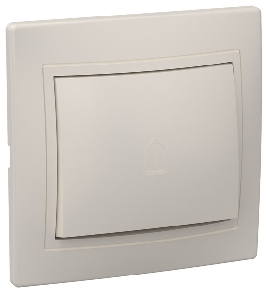 IEK KVARTA ВСп10-1-0-ККм Выключатель 1кл проход. 10А (кремовый)