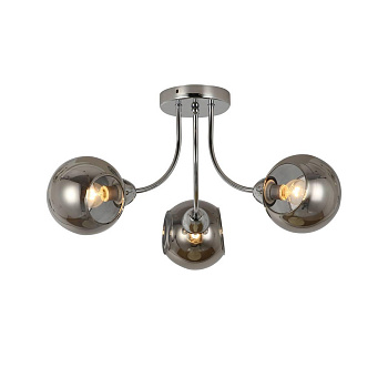 Evoluce SLE102102-03 Светильник потолочный Хром/Дымчатый E14 3*40W