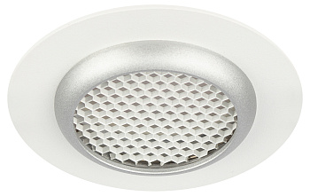 Встраиваемый светильник алюминиевый ЭРА KL109 WH/SL MR16 GU5.3 белый/серебро матовый