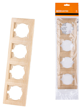 TDM Рамка 4-х постовая вертикальная сосна "Лама" SQ1815-0335