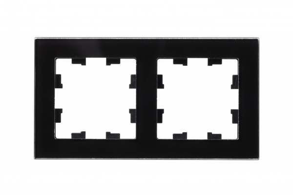 Купить Systeme Electric AtlasDesign Nature Стекло черный Рамка 2-ая