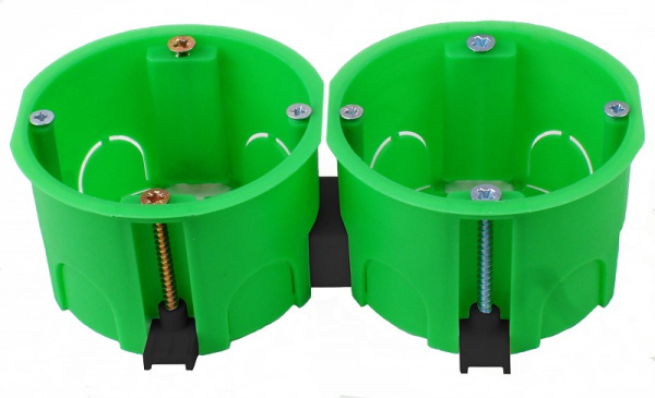 Купить Hegel Коробка монтажная д/полых стен, внутр разм 65х44 мм, ниша: 68х45 мм, метал. лапки, IP20 КУ1202