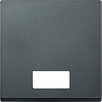 SE Merten SM Антрацит Клавиша 1-ая с окошком, без линзы MTN433814