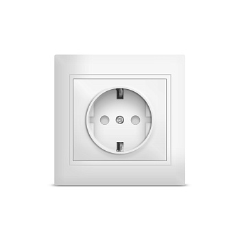 UNIVersal "Севиль" Розетка Бел с/з з/ш С0049
