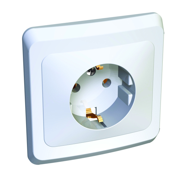 Купить Systeme Electric Этюд Бел Розетка 1-ая с/з