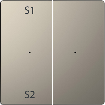 SE Merten D-Life Никель PlusLink Клавиша 2-ая с S1/S2, пусто MTN5226-6050