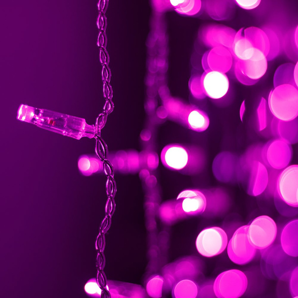 Arlight Светодиодная гирлянда ARD-CURTAIN-CLASSIC-2000x3000-CLEAR-760LED Pink (230V, 60W) (Ardecoled, IP65) 024862