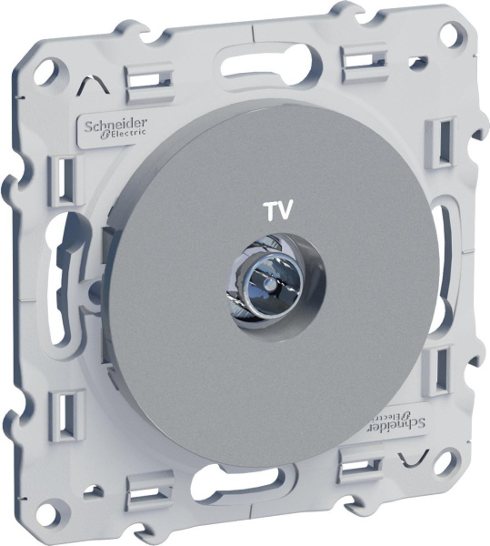 Купить SE Odace Алюминий Розетка TV S53R445