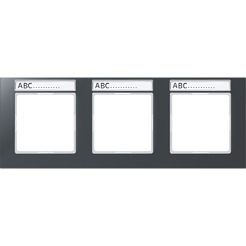 JUNG Рамка 3-кратная, матовый антрацит AC5830BFNAANM