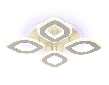 Ambrella Потолочный светодиодный светильник с пультом FA8841/4 WH белый 3000K/4200K/6400K 80W 500*500*80 (ПДУ РАДИО 2.4G) Ambrella Потолочный светодиодный светильник с пультом FA8841/4 WH белый 3000K/4200K/6400K 80W 500*500*80 (ПДУ РАДИО 2.4G)