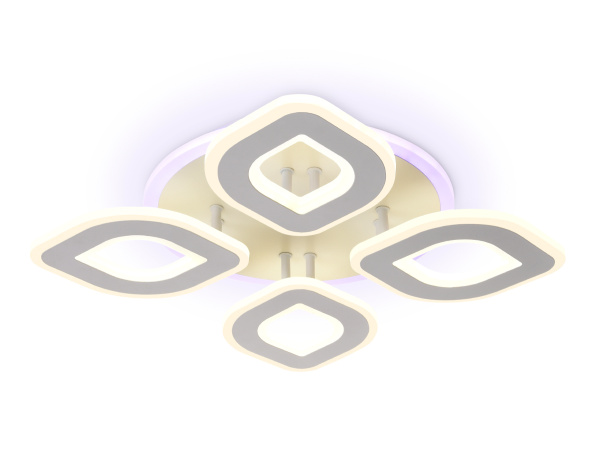 Ambrella Потолочный светодиодный светильник с пультом FA8841/4 WH белый 3000K/4200K/6400K 80W 500*500*80 (ПДУ РАДИО 2.4G) Ambrella Потолочный светодиодный светильник с пультом FA8841/4 WH белый 3000K/4200K/6400K 80W 500*500*80 (ПДУ РАДИО 2.4G)