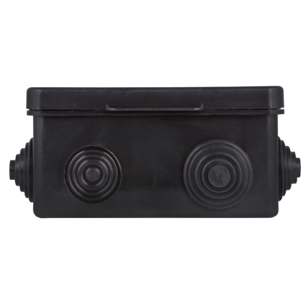 Купить EKF Коробка распределительная КМР-030-014 с крышкой (100х100х50), 8 мембр. вводов чёрная IP54 розн. стикер