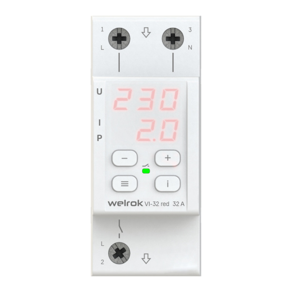 Welrok VI-32 red Реле напряжения с контролем тока