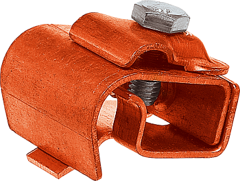 EZETEK Держатель проводника круглого 8-10 мм для желоба водостока, медь 91080