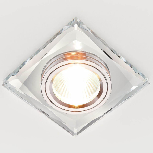 Купить Ambrella Встраиваемый потолочный точечный светильник 8370 CL хром MR16